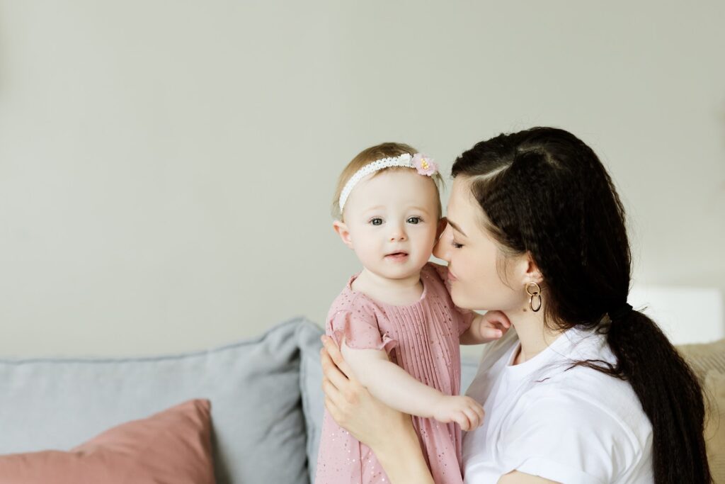 mother with daughter